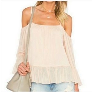 Lovers + friends cold shoulder top